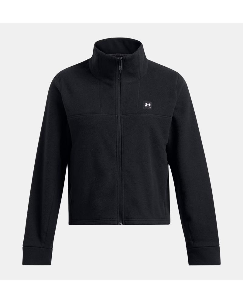 SWEAT-SHIRT UNDER ARMOUR 1387694 NOIR AVEC FERMETURE ÉCLAIR NEGRO