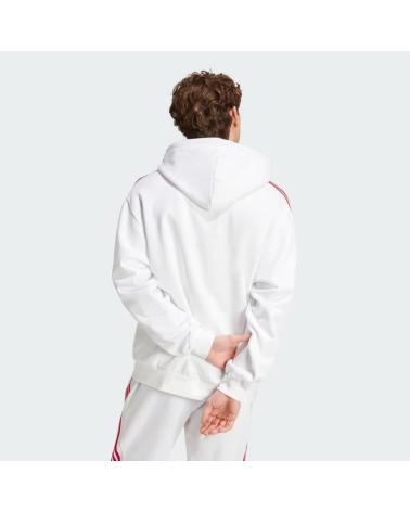 MOLETOM ADIDAS IY4528 BRANCO COM CAPUZ BLANCO