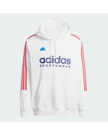 MOLETOM ADIDAS IY4528 BRANCO COM CAPUZ BLANCO