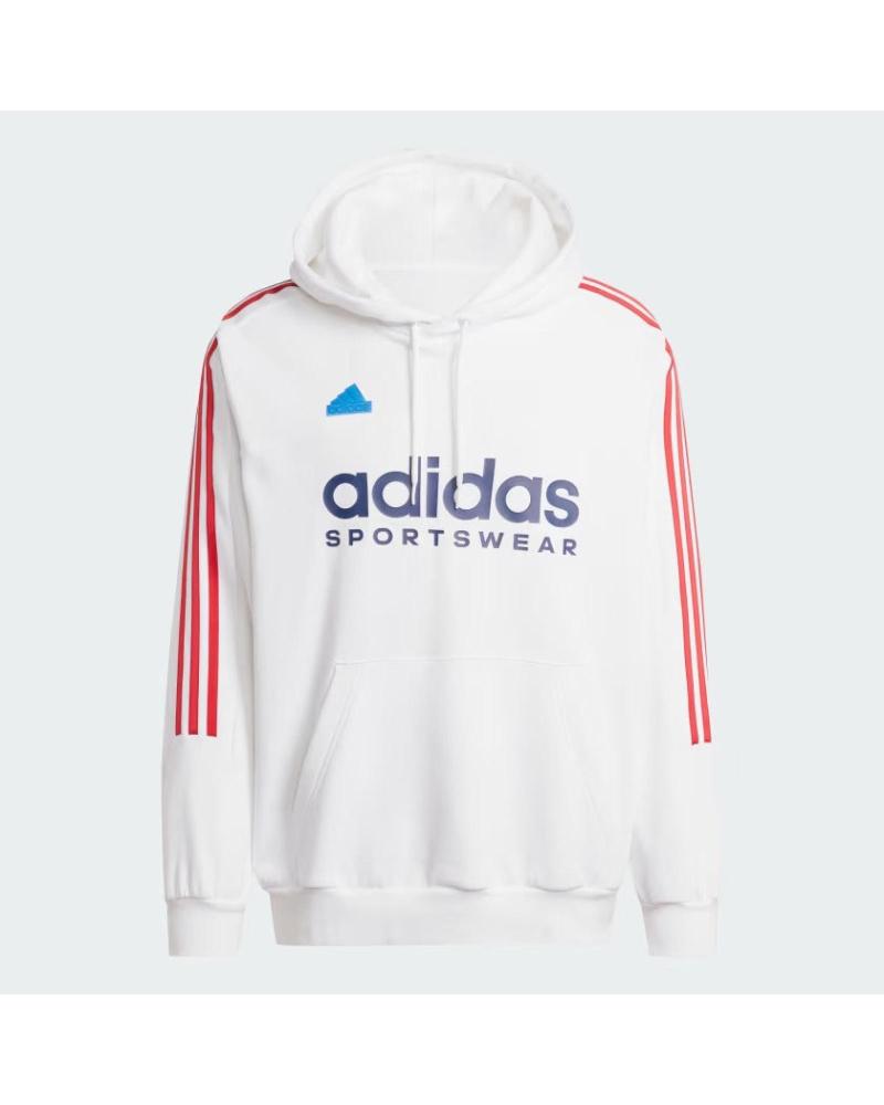 MOLETOM ADIDAS IY4528 BRANCO COM CAPUZ BLANCO