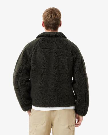 LACOSTE MANTEAU POLAIRE ZIPPÉ BH2843 VERT VERDE