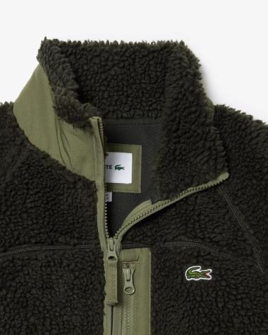 LACOSTE MANTEAU POLAIRE ZIPPÉ BH2843 VERT VERDE