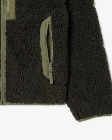 LACOSTE MANTEAU POLAIRE ZIPPÉ BH2843 VERT VERDE
