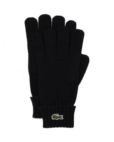 LACOSTE GANTS EN MAILLE JERSEY LAINE RV045200 NOIR BLACK