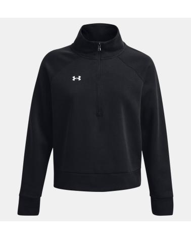 UNDER ARMOUR BLACK HIGH-NECK SWEATSHIRT NEGRO