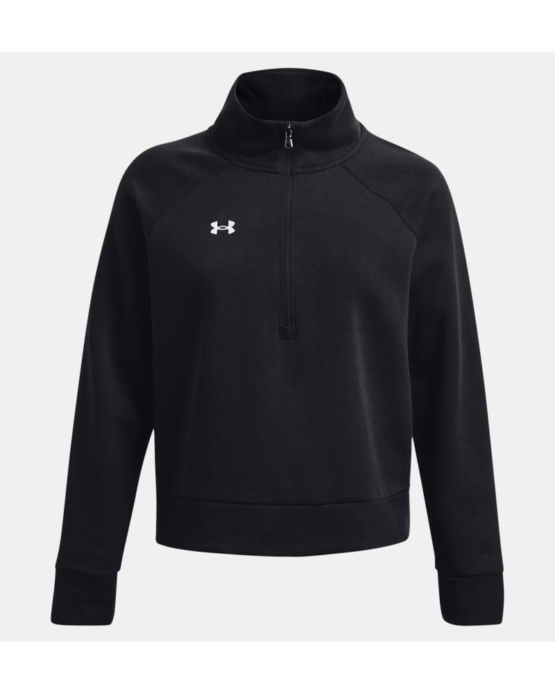 UNDER ARMOUR BLACK HIGH-NECK SWEATSHIRT NEGRO