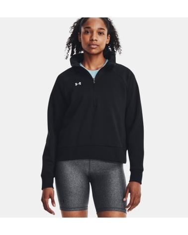 UNDER ARMOUR BLACK HIGH-NECK SWEATSHIRT NEGRO