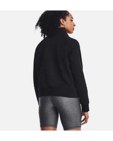 UNDER ARMOUR BLACK HIGH-NECK SWEATSHIRT NEGRO