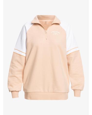 SUDADERA DE CUELLO ALTO CON CREMALLERA ROXY ERJFT04800 NARANJA NARANJA