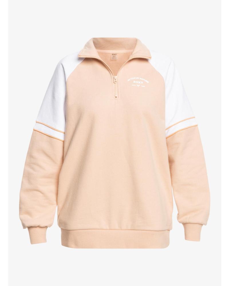 SUDADERA DE CUELLO ALTO CON CREMALLERA ROXY ERJFT04800 NARANJA NARANJA