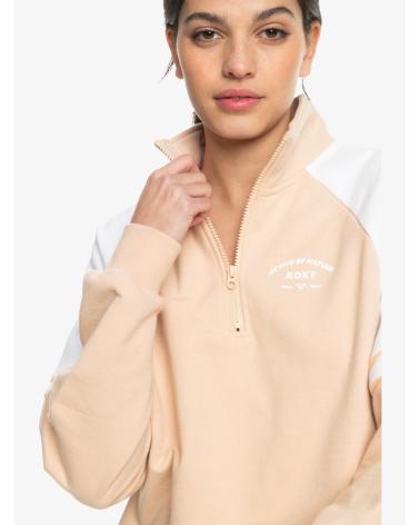 SUDADERA DE CUELLO ALTO CON CREMALLERA ROXY ERJFT04800 NARANJA NARANJA