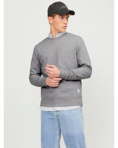 JACK & JONES SWEATSHIRT MODELL 12181903 GRAU RUNDHALS GRIS
