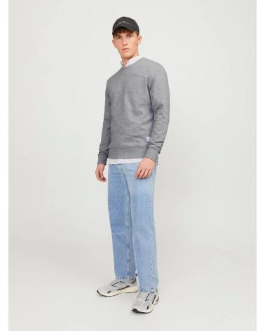 JACK & JONES SWEATSHIRT MODELL 12181903 GRAU RUNDHALS GRIS