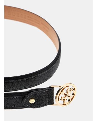 CINTO AJUSTÁVEL GUESS ORLINA LOGO PANT BELT PRETO NEGRO