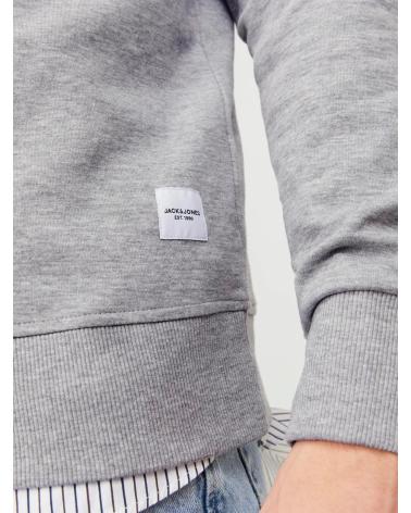 JACK & JONES SWEATSHIRT MODELL 12181903 GRAU RUNDHALS GRIS