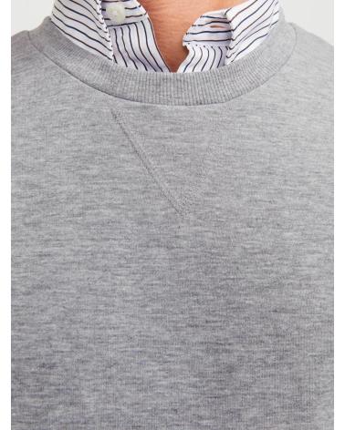 JACK & JONES SWEATSHIRT MODELL 12181903 GRAU RUNDHALS GRIS