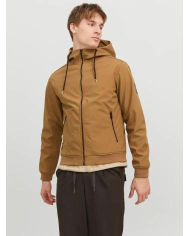 JACK AND JONES BASIC SOFTSHELL JACKET MODEL 12236300 BROWN MARRóN