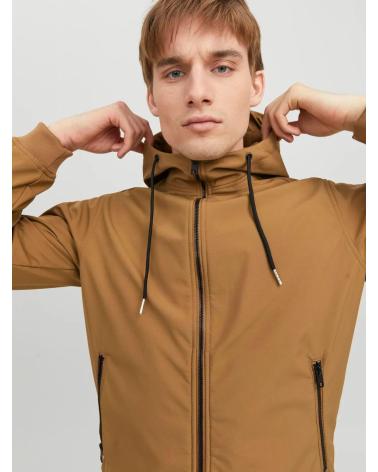 JACK AND JONES BASIC SOFTSHELL JACKET MODEL 12236300 BROWN MARRóN
