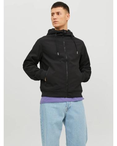 JACK AND JONES BASIC SOFTSHELL JACKET MODEL 12236300 BLACK NEGRO