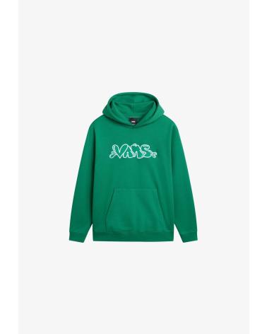 VANS OFF THE WALL GRAFFITI HOODED SWEATSHIRT GREEN - VN000JC0J5F VERDE