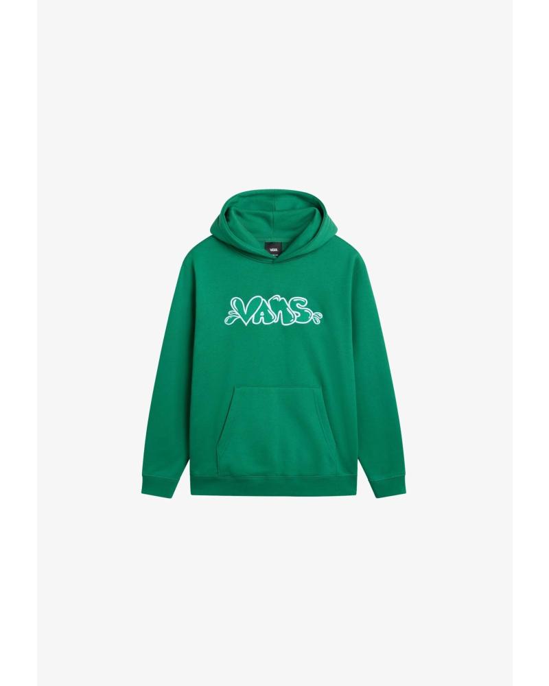 VANS OFF THE WALL GRAFFITI HOODED SWEATSHIRT GREEN - VN000JC0J5F VERDE