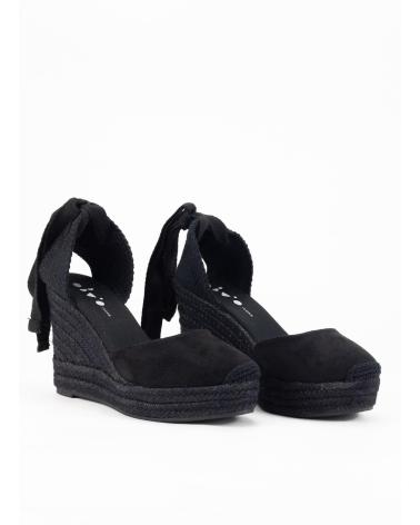KESLEM ALPARGATA CON CUNA ALTA PARA MUJER EN COLOR NEGRO
