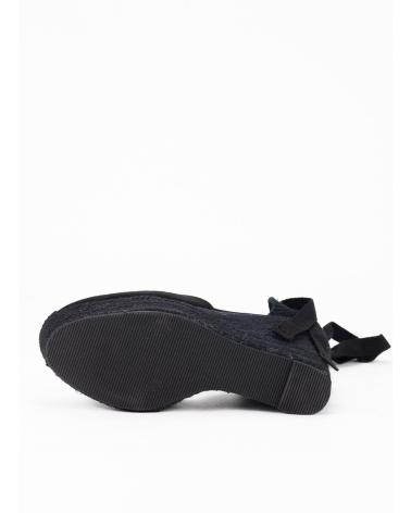 KESLEM ALPARGATA CON CUNA ALTA PARA MUJER EN COLOR NEGRO