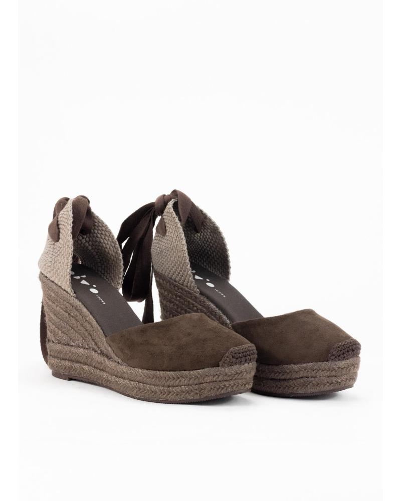 KESLEM ALPARGATA CON CUNA ALTA PARA MUJER EN COLOR MARRON