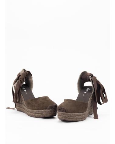 KESLEM ALPARGATA CON CUNA ALTA PARA MUJER EN COLOR MARRON