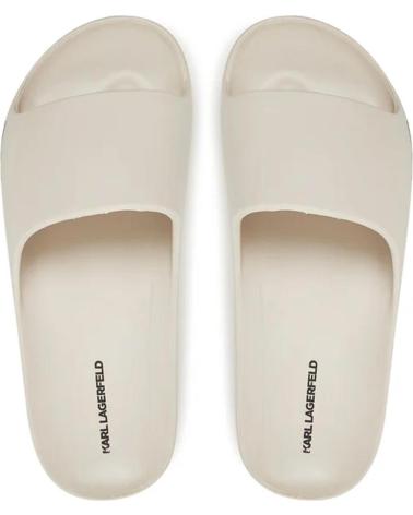 KARL LAGERFELD CHANCLA KOBO II HOTEL LOGO SLIDE BEIGE