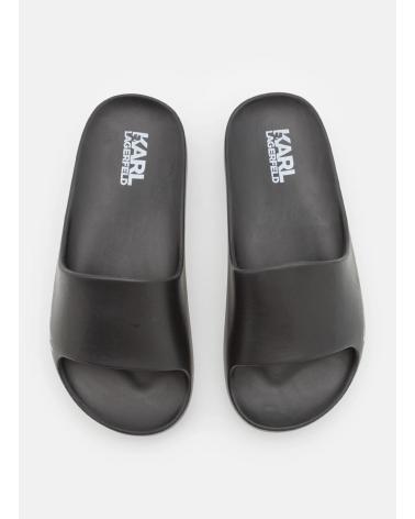 KARL LAGERFELD CHANCLA KOBO II HOTEL LOGO SLIDE NEGRO