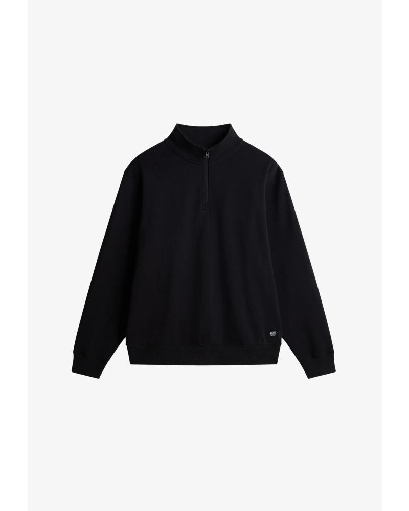 VANS OFF THE WALL LOOSE FIT HALF-ZIP SWEATSHIRT X62LN1 BLACK NEGRO