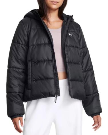 UNDER ARMOUR HOODED PADDED JACKET 1389183 BLACK BLACK