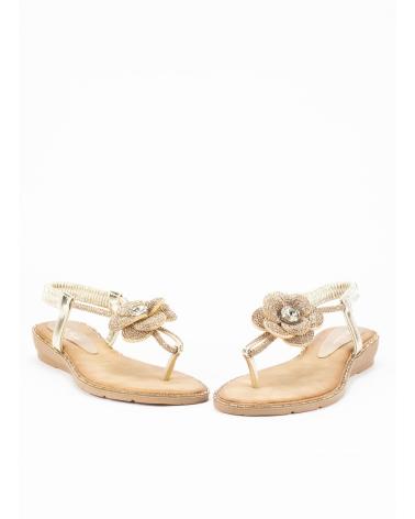 KESLEM SANDALIA CON CUNA PARA MUJER EN COLOR ORO