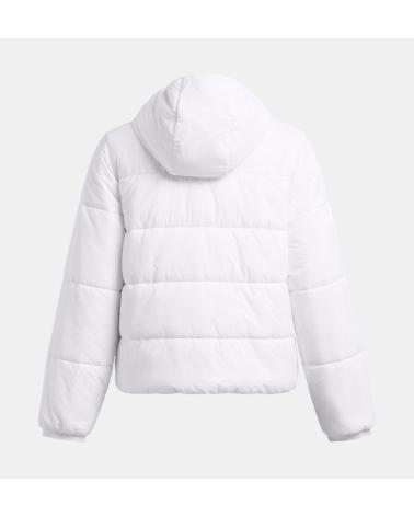GIACCA IMBOTTITA CON CAPPUCCIO UNDER ARMOUR 1389183 BIANCA BLANCO