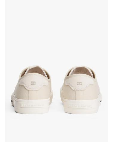TOMMY HILFIGER TH HI VULC STREET CANVAS BEIGE