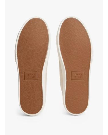 TOMMY HILFIGER TH HI VULC STREET CANVAS BEIGE