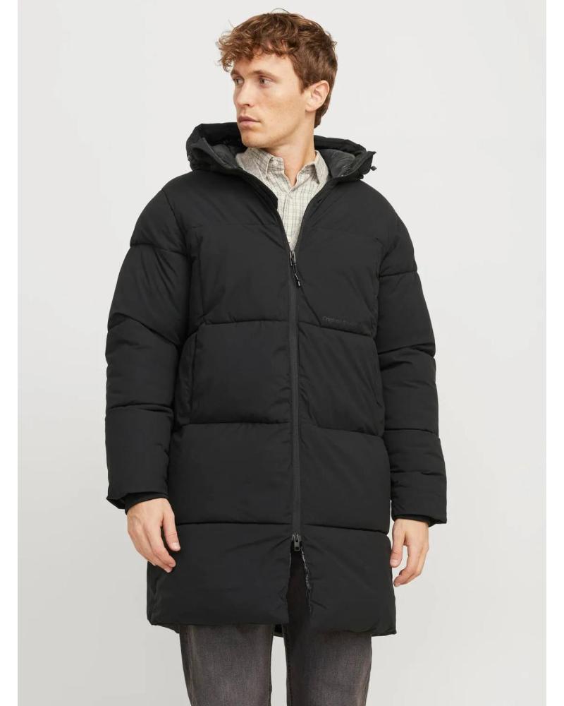 JACK & JONES PADDED HOODED JACKET 12260440 BLACK BLACK