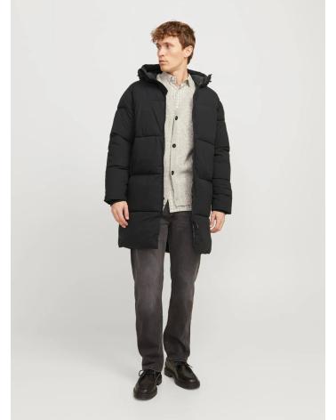 JACK & JONES PADDED HOODED JACKET 12260440 BLACK BLACK