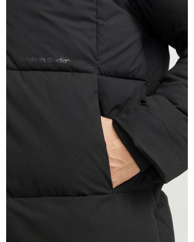 JACK & JONES PADDED HOODED JACKET 12260440 BLACK BLACK