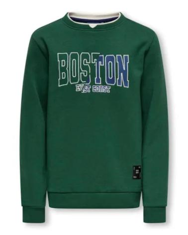 SWEAT-SHIRT ONLY KIDS BOSTON VERT - MODÈLE 15335306 VERDE