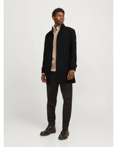 JACK & JONES WOLLMANTEL SCHWARZ - MODELL 12259449 BLACK