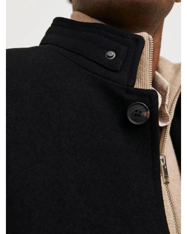 JACK & JONES WOLLMANTEL SCHWARZ - MODELL 12259449 BLACK