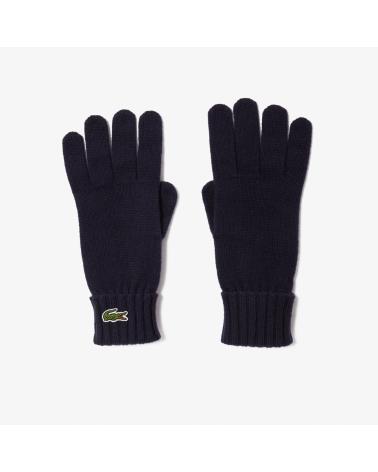GANTS EN LAINE LACOSTE RV0452 BLEU MARINE AZUL MARINO
