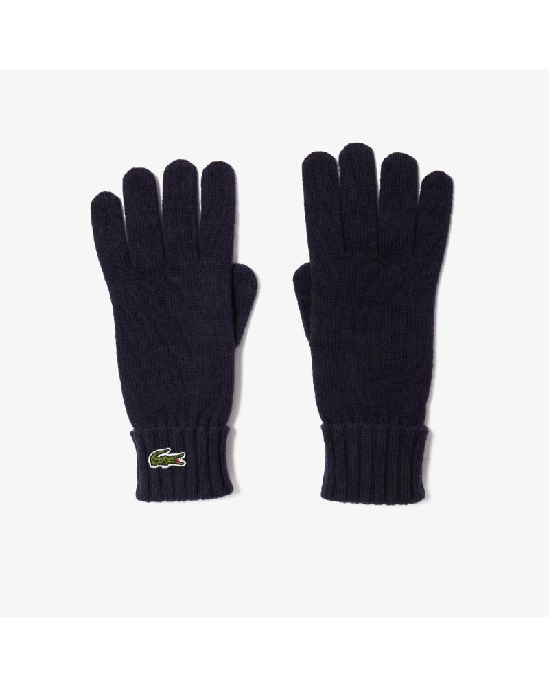 GANTS EN LAINE LACOSTE RV0452 BLEU MARINE AZUL MARINO
