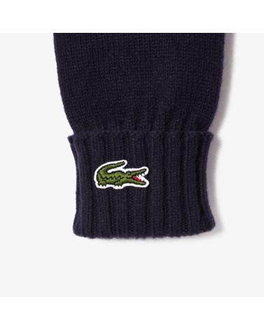 GANTS EN LAINE LACOSTE RV0452 BLEU MARINE AZUL MARINO