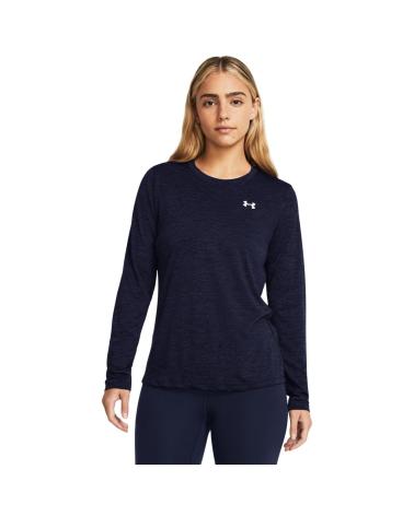 UNDER ARMOUR TECH LONG SLEEVE T-SHIRT 1384226 NAVY BLUE WOMEN'S AZUL MARINO