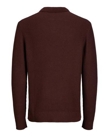 JACK & JONES 12277993 LONG SLEEVE POLO BROWN MARRóN
