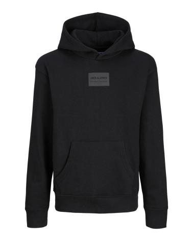 JACK & JONES HOODED SWEATSHIRT FOR BOYS | MODEL 12259809 BLACK NEGRO
