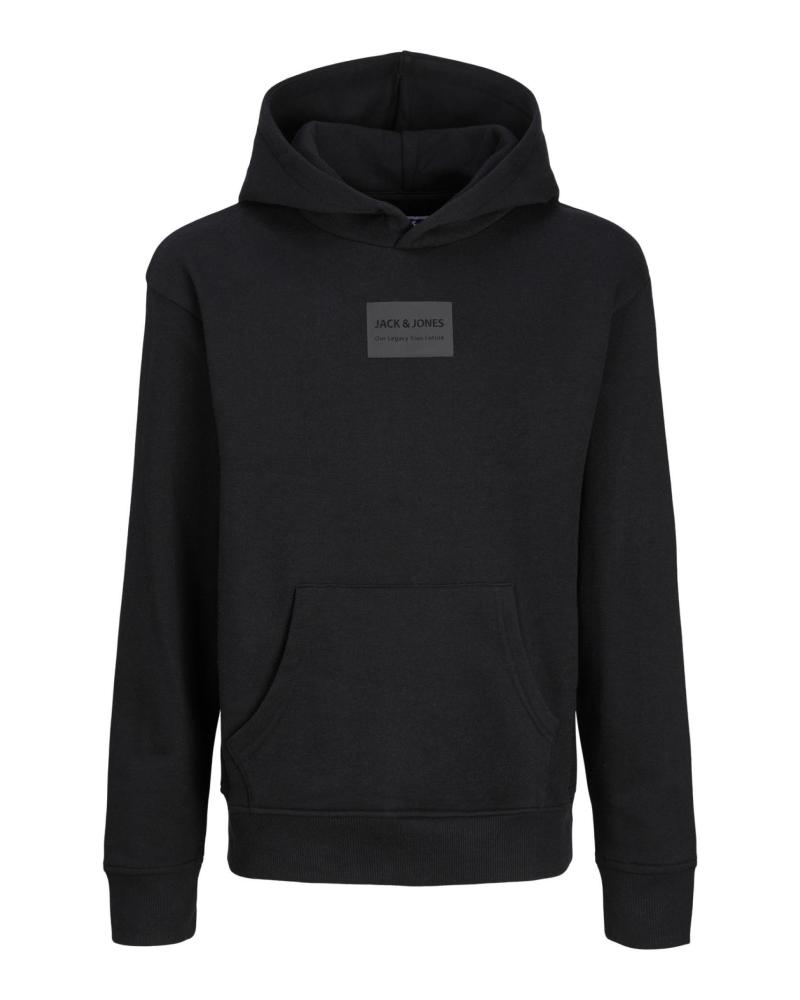 JACK & JONES HOODED SWEATSHIRT FOR BOYS | MODEL 12259809 BLACK NEGRO